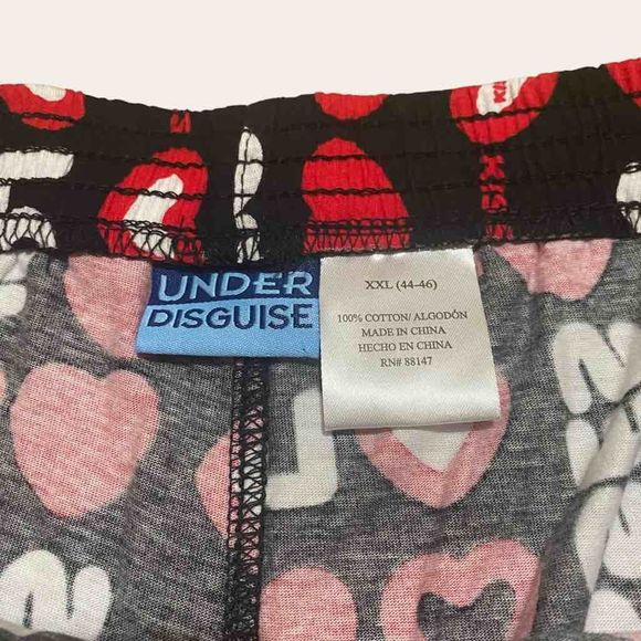 Red and Black Heart Boxers NWTs - Picture 3 of 4